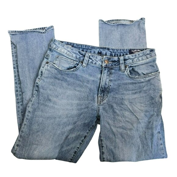 Buffalo David Bitton Jeans Straight Six W33 L30 Mens Light Wash Denim JJ3873 - Picture 1 of 10